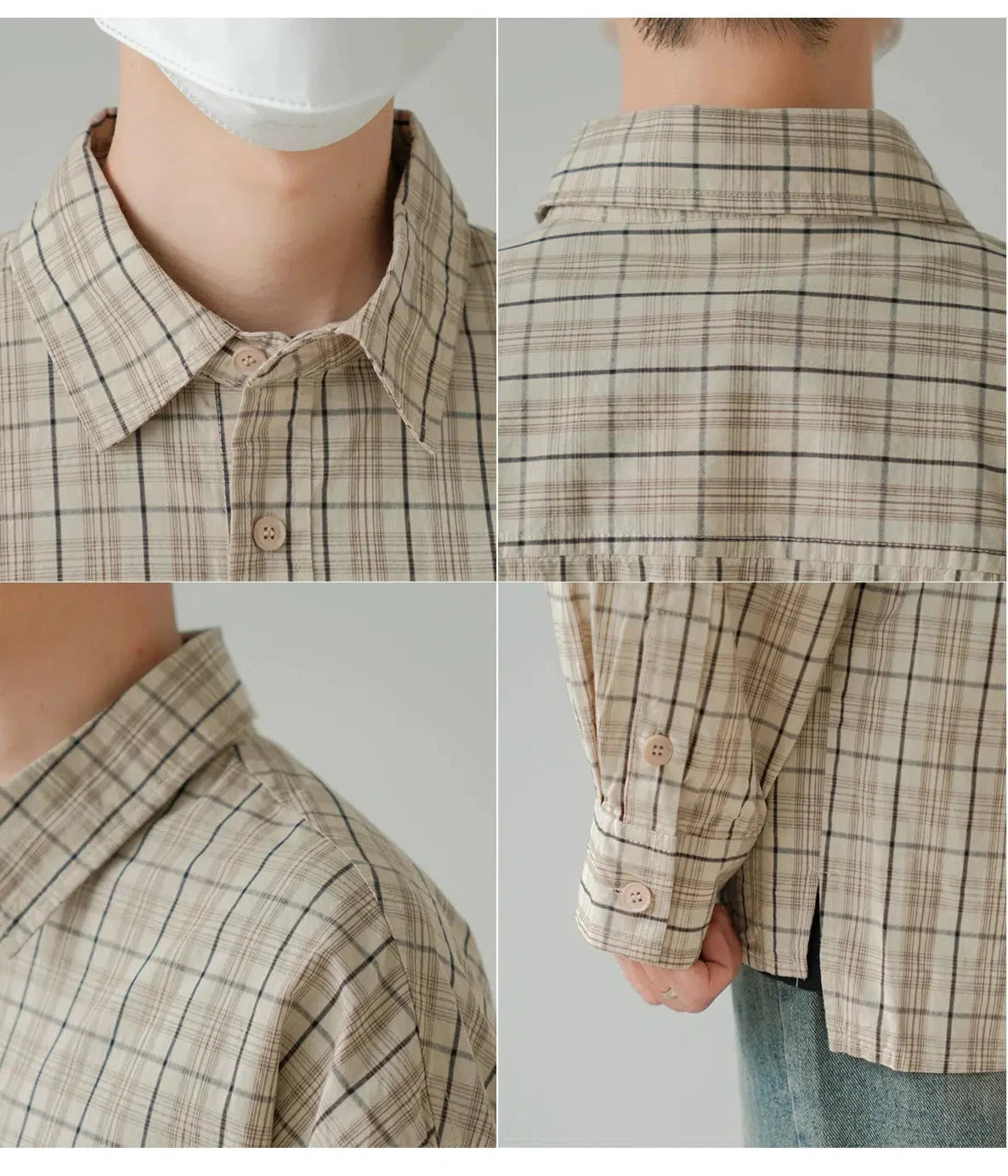 Button-Up Plaid Shirt