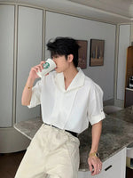 Button-Up Rolled Sleeves Shirt