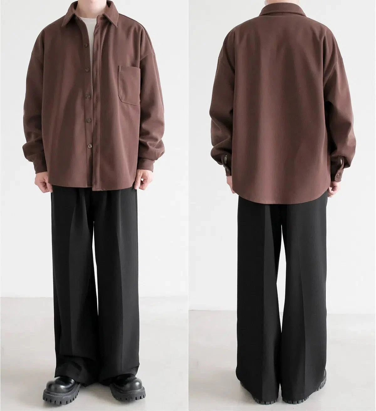 Button-Up Shirt with Pocket