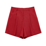 Buttons Vest and Shorts Fashion Suit