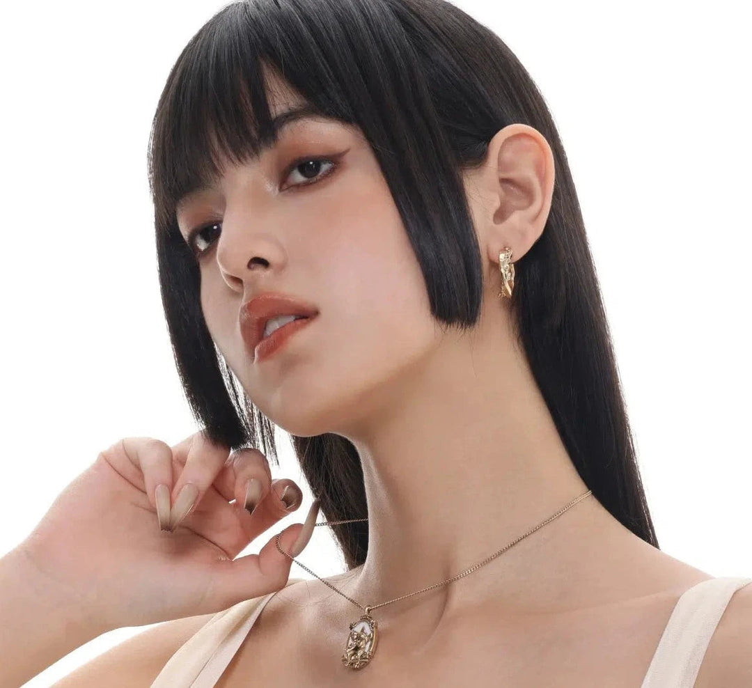 C-ring Earrings