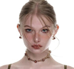 C-shaped Hoop Earrings