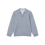 Cable Knit Collared Sweater