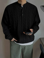 Cable Knit Mock Neck Sweater