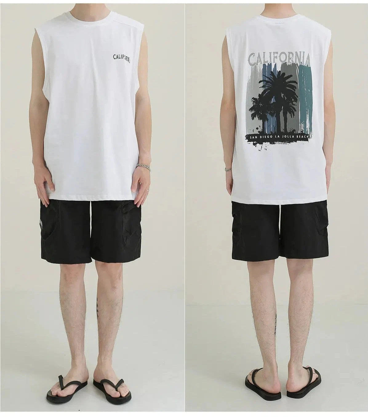 California Graphic Print Tank Top