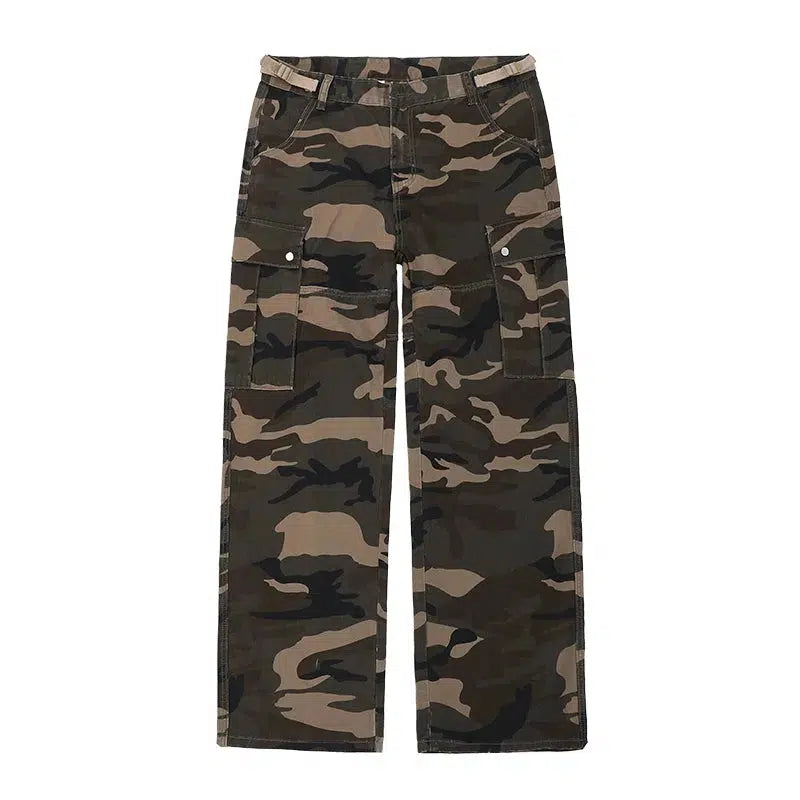 Camo Cargo Casual Pants