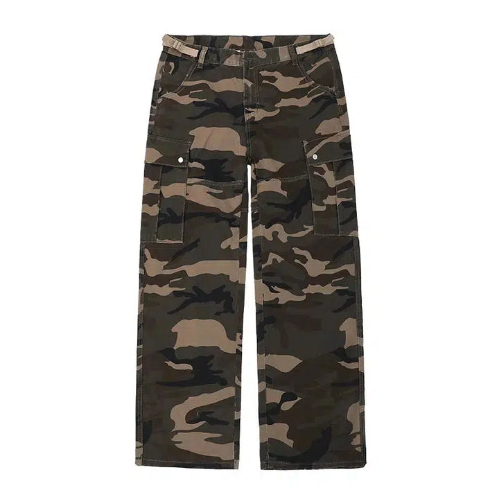 Camo Cargo Casual Pants