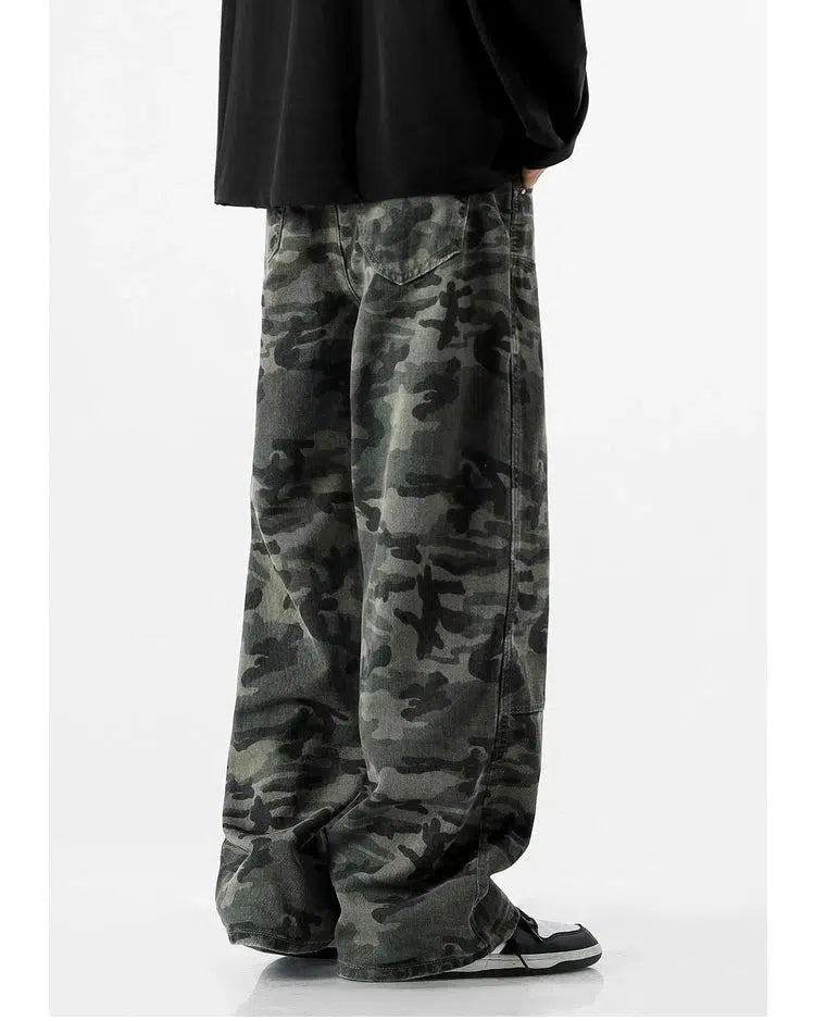 Camo Straight-leg Jeans