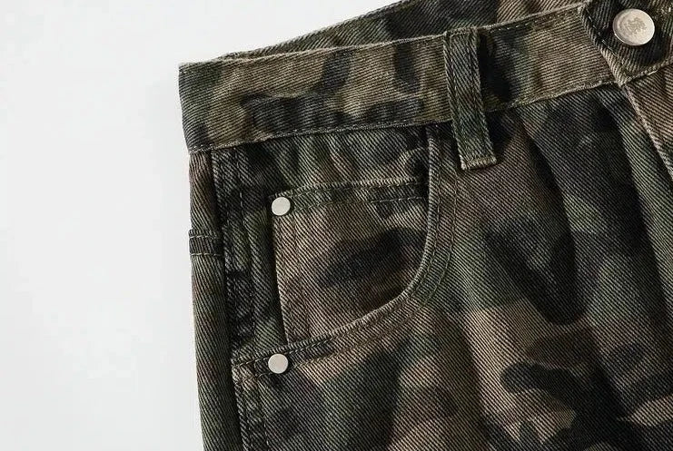Camo Straight-leg Jeans
