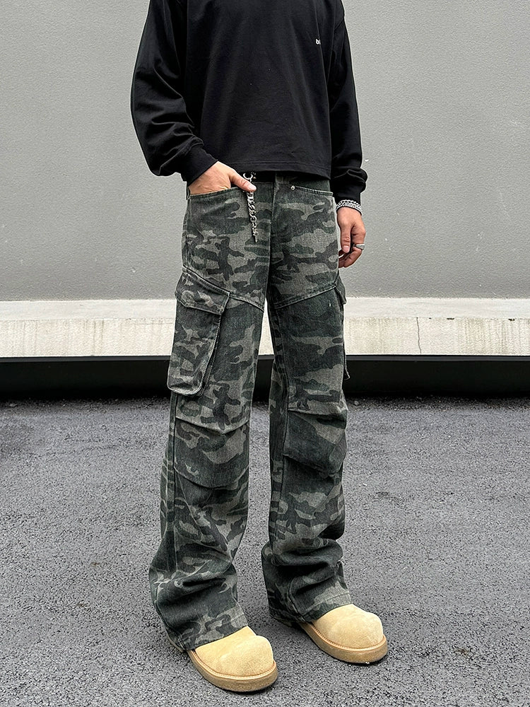 Camouflage Cargo Pocket Pants