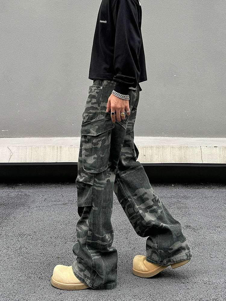 Camouflage Cargo Pocket Pants