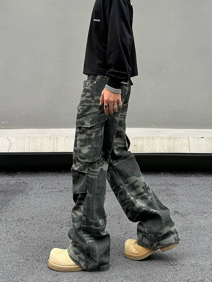 Camouflage Cargo Pocket Pants