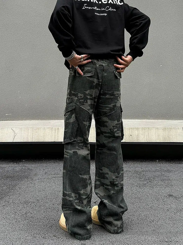 Camouflage Cargo Pocket Pants