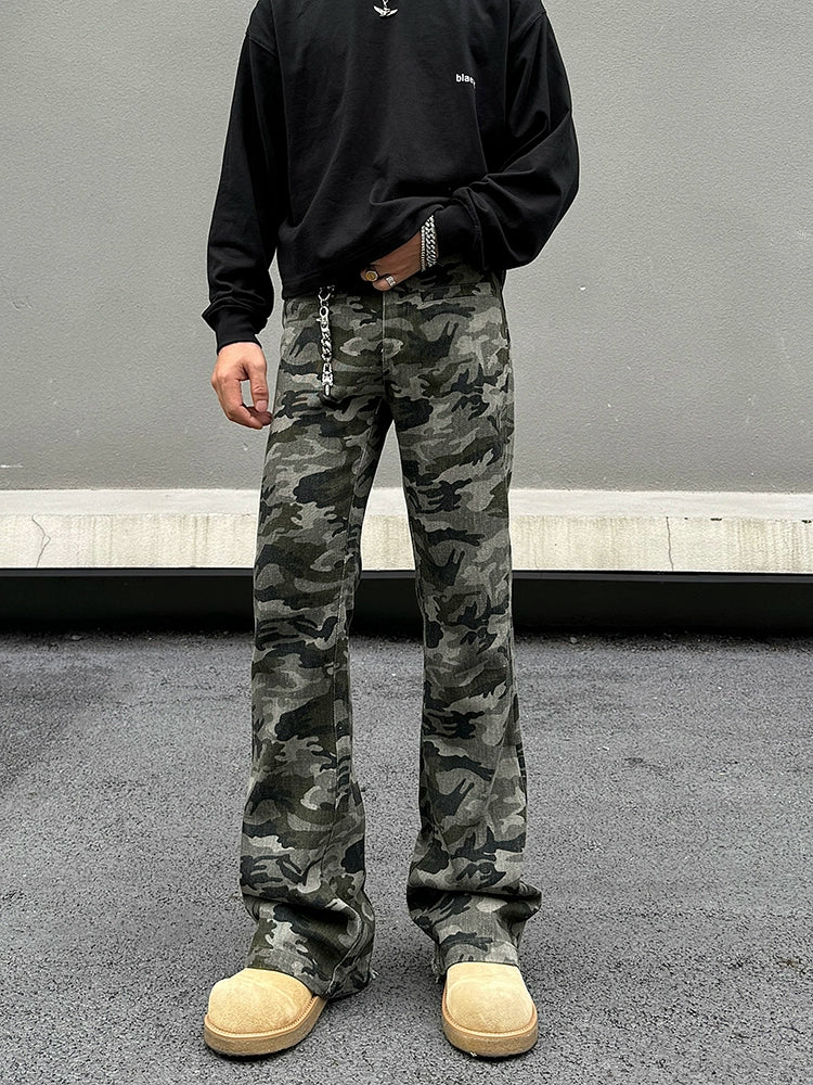 Camouflage Patterned Pants