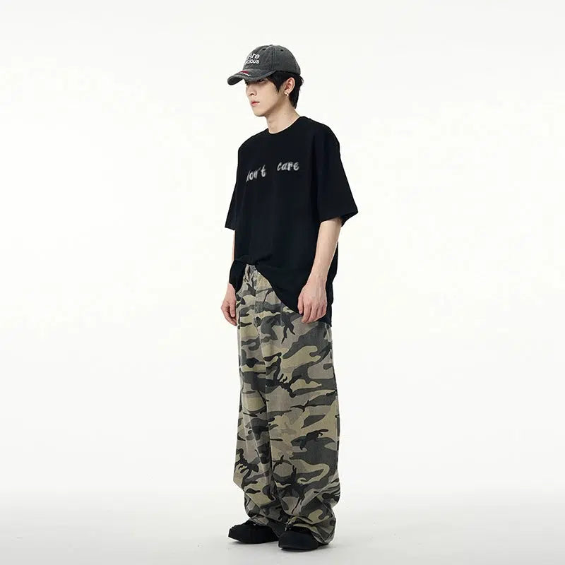 Camouflage Wide leg Jeans