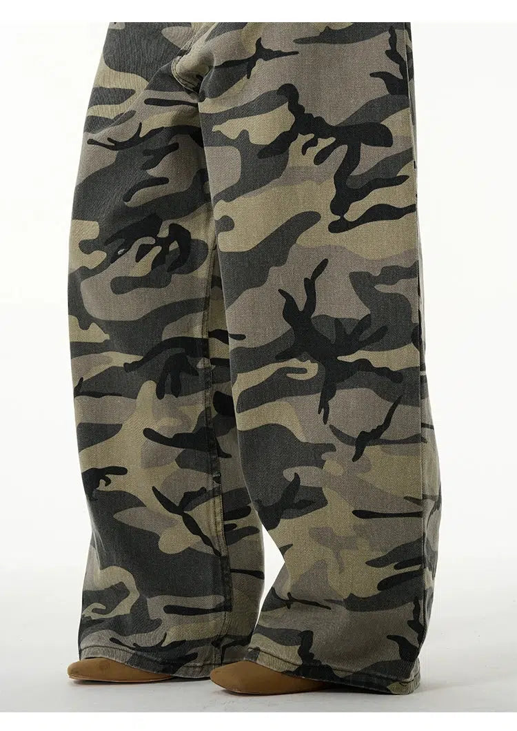 Camouflage Wide leg Jeans