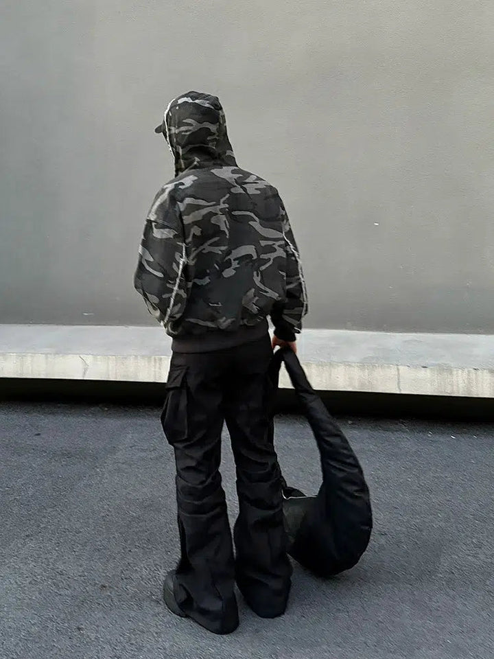 Camouflage Zip-up Hoodie