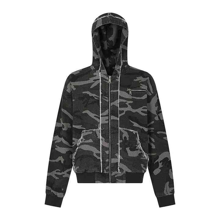 Camouflage Zip-up Hoodie