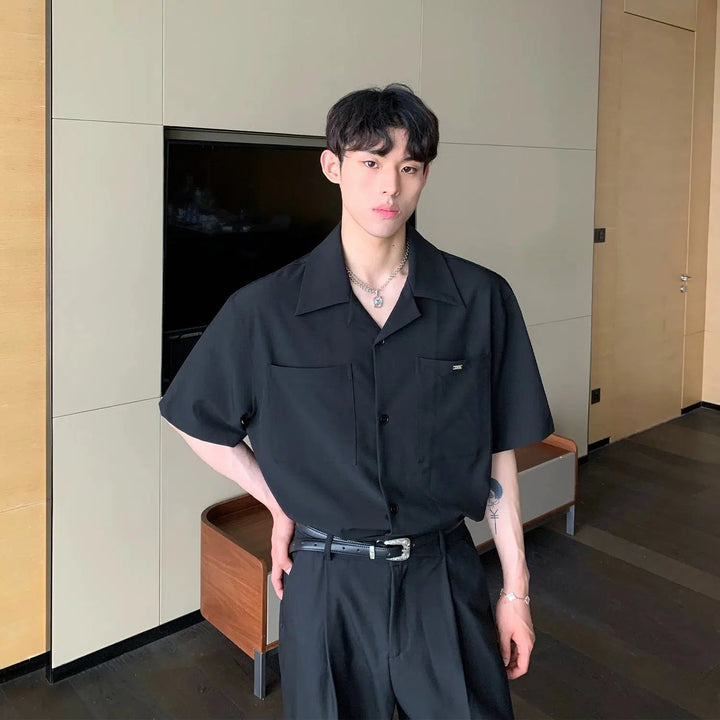 Camp Collar Shirt with Pockets