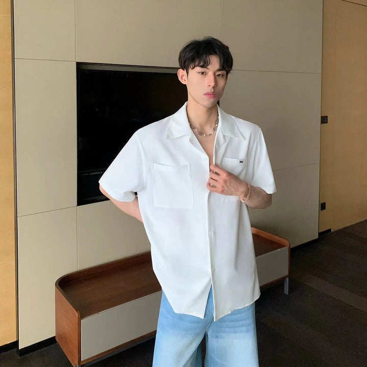 Camp Collar Shirt with Pockets