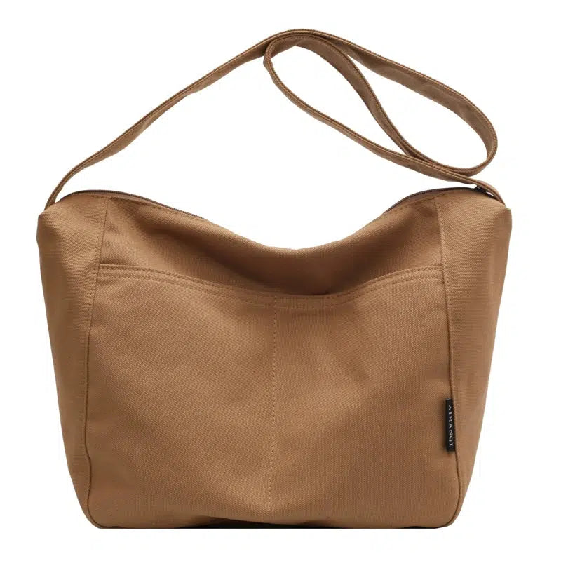 Canvas Bucket Shaped Bag