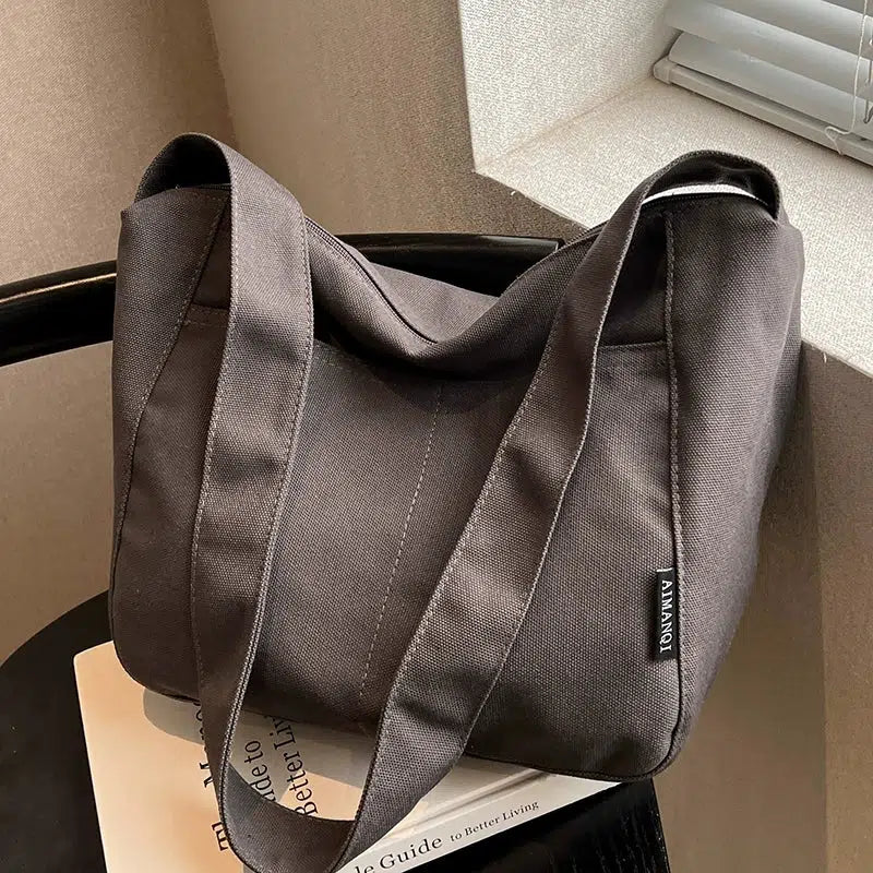 Canvas Bucket Shaped Bag