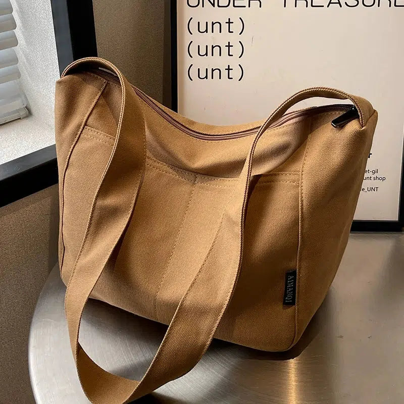 Canvas Bucket Shaped Bag
