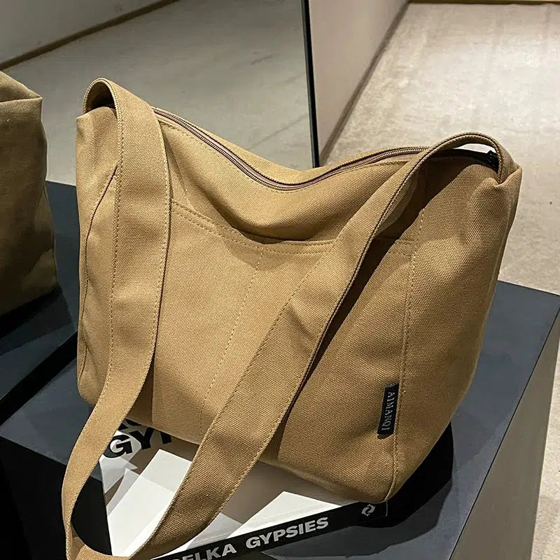 Canvas Bucket Shaped Bag