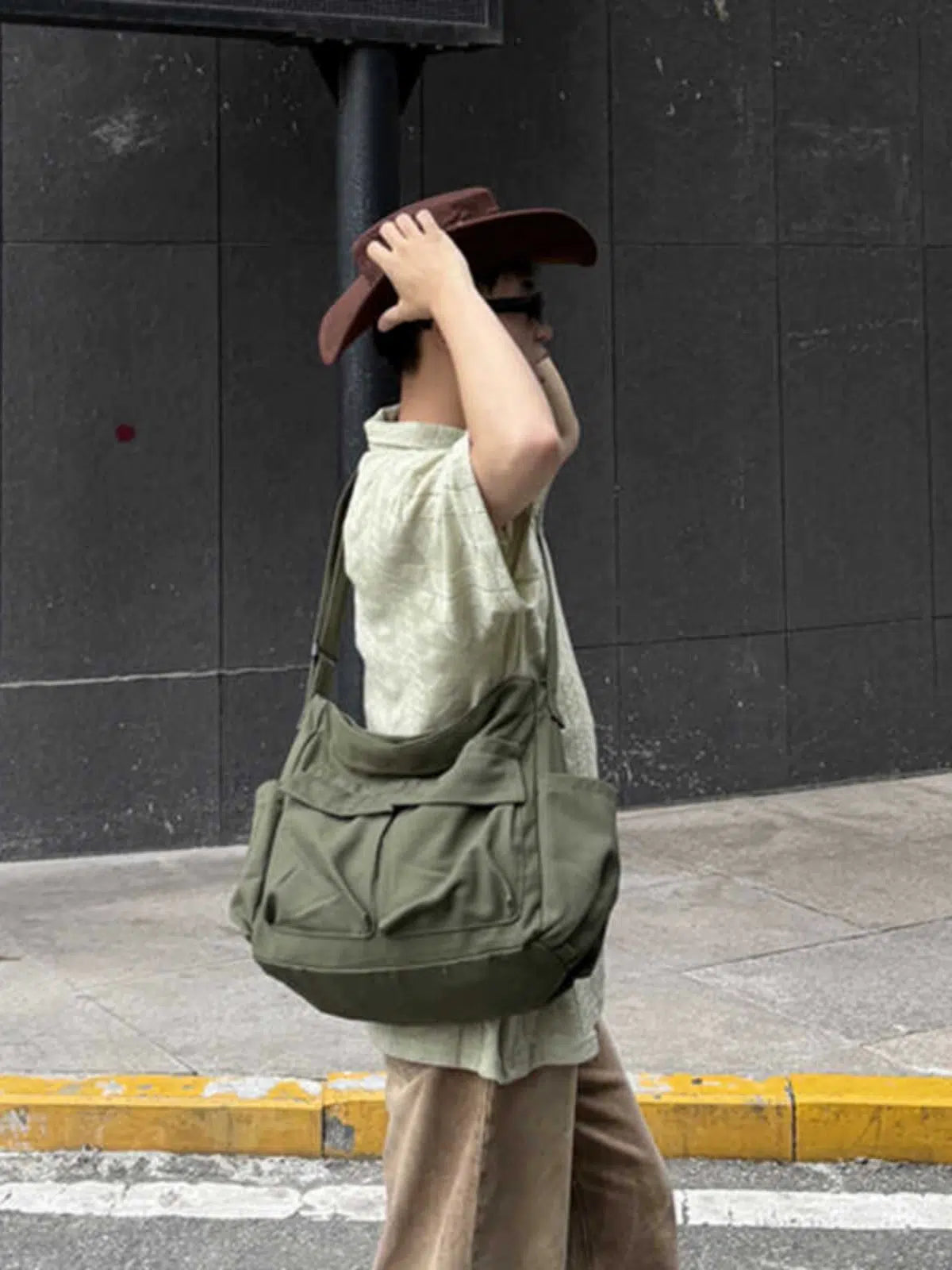 Canvas Crossbody Bag