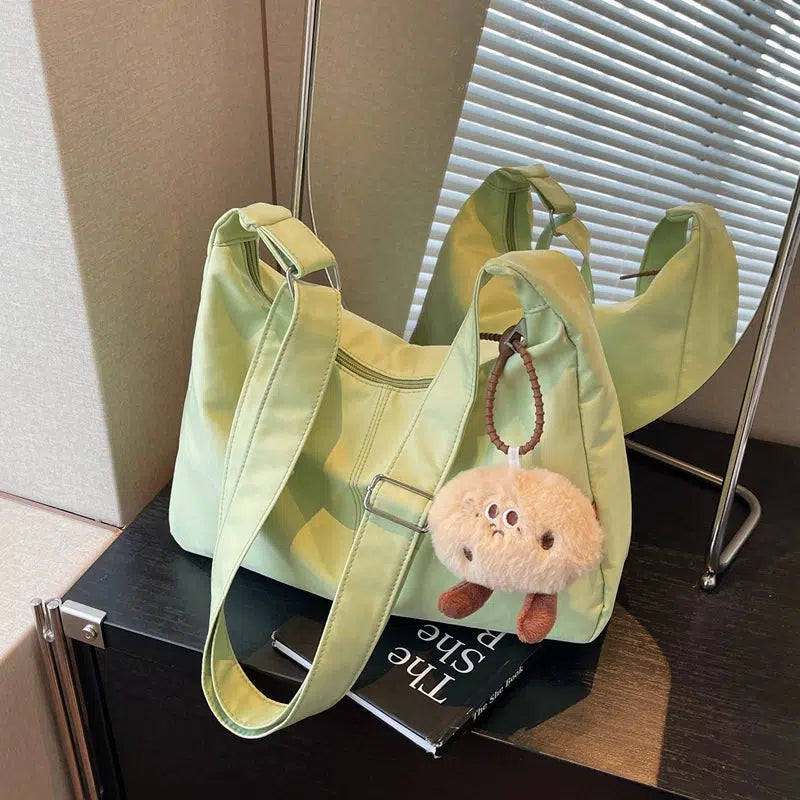 Canvas Crossbody Dumpling Bag