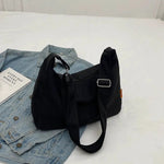 Canvas Crossbody Dumpling Bag