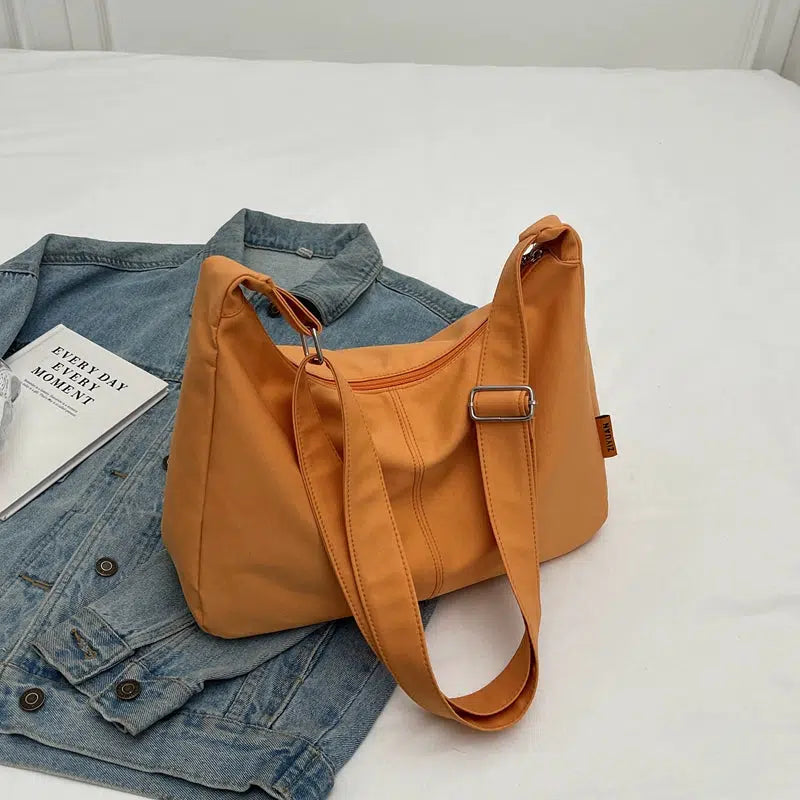 Canvas Crossbody Dumpling Bag