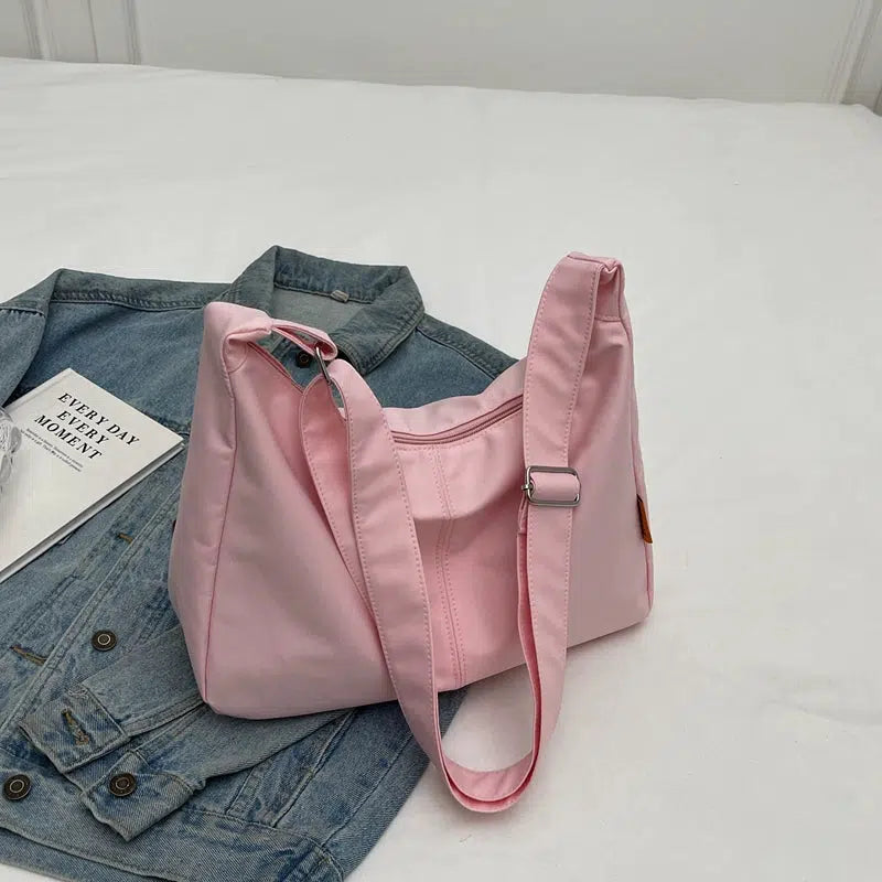 Canvas Crossbody Dumpling Bag