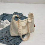 Canvas Crossbody Dumpling Bag