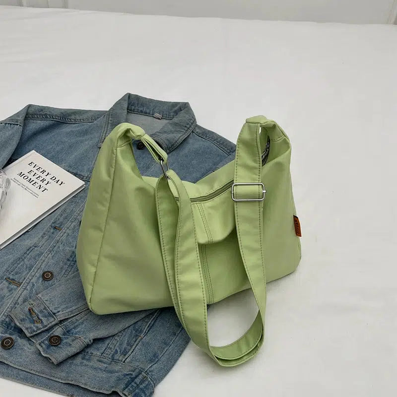 Canvas Crossbody Dumpling Bag