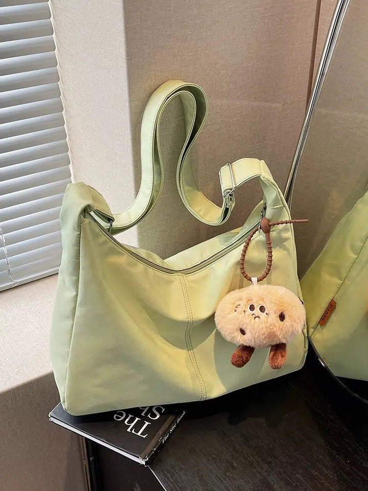 Canvas Crossbody Dumpling Bag