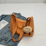 Canvas Crossbody Dumpling Bag