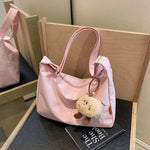 Canvas Crossbody Dumpling Bag