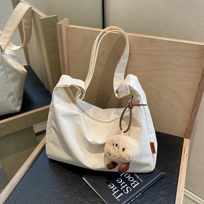 Canvas Crossbody Dumpling Bag