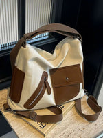 Canvas Leather Backpack