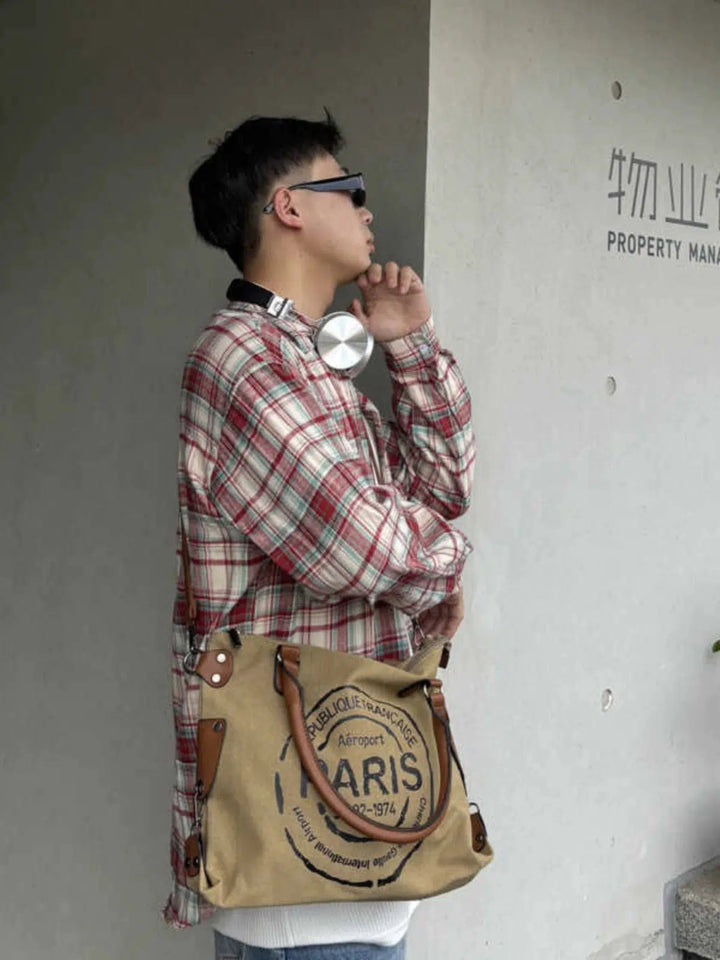 Canvas Shoulder Bag