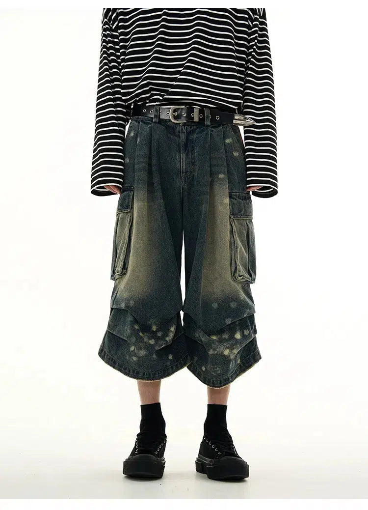 Cargo Knee-Length Jeans