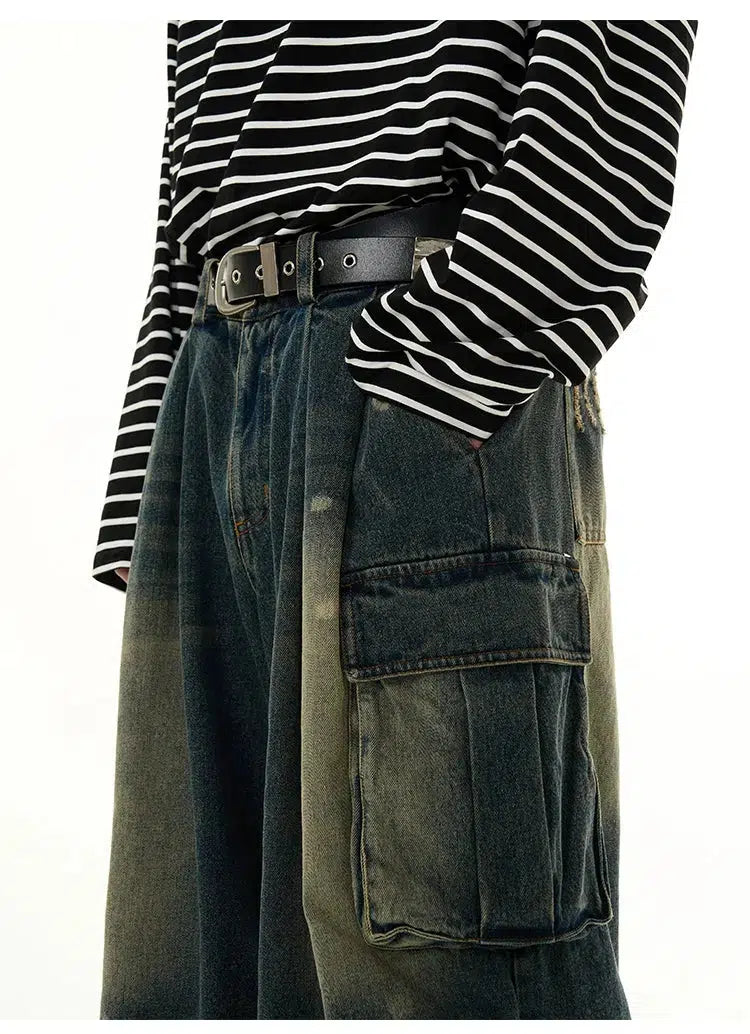 Cargo Knee-Length Jeans