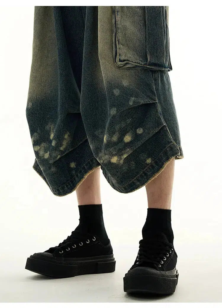 Cargo Knee-Length Jeans