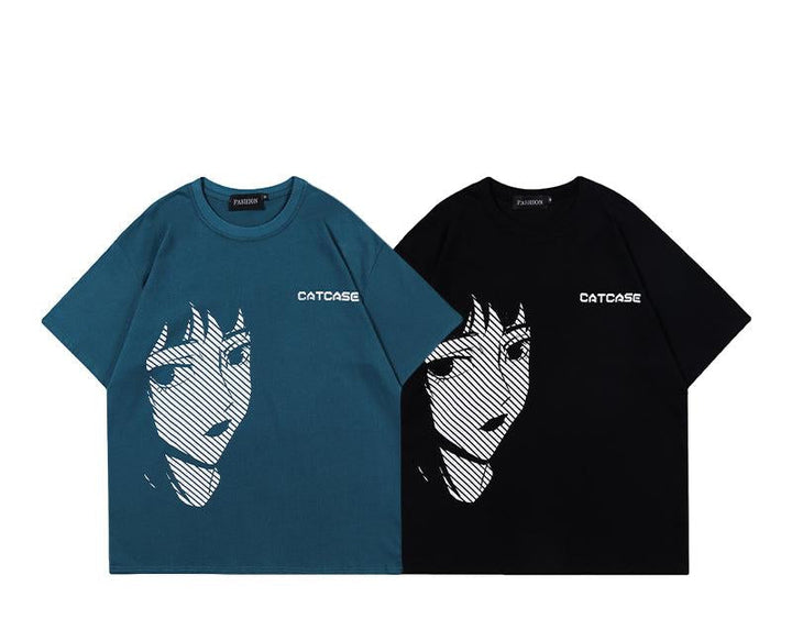 Cartoon Anime Printing Short-sleeved T-shirt