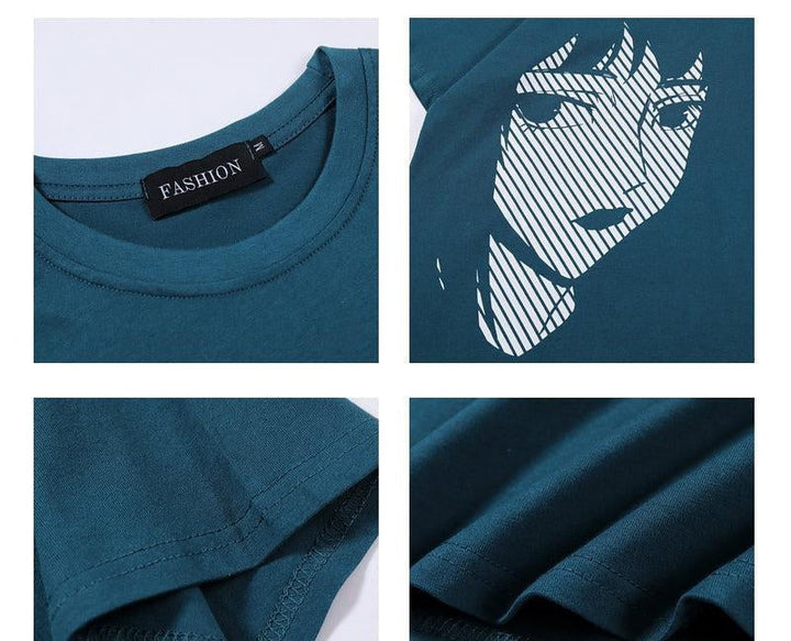 Cartoon Anime Printing Short-sleeved T-shirt