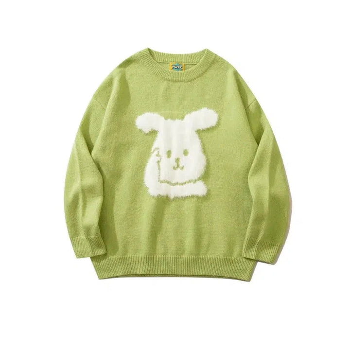 Cartoon Plush Bunny Sweater