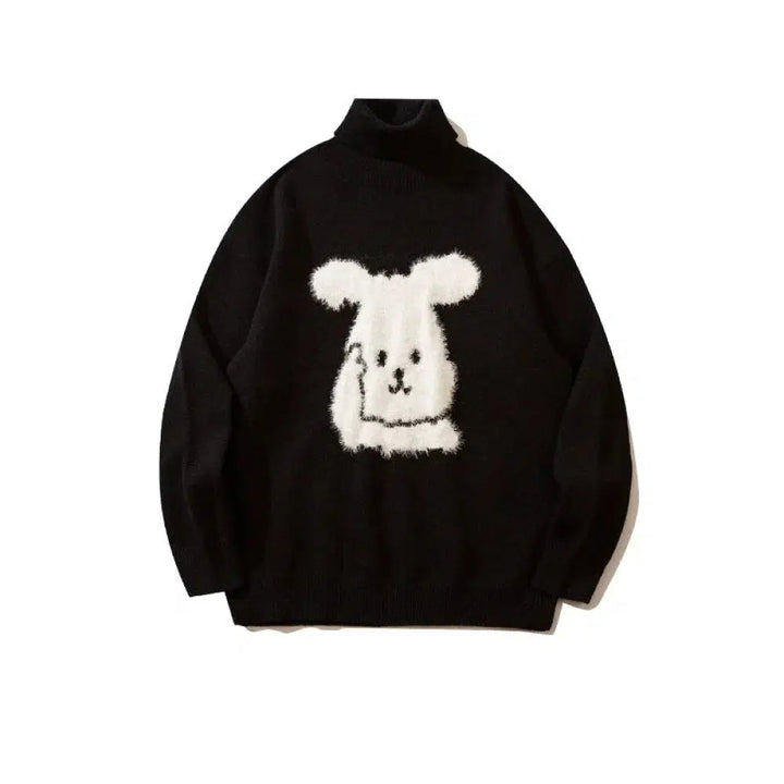 Cartoon Plush Bunny Sweater