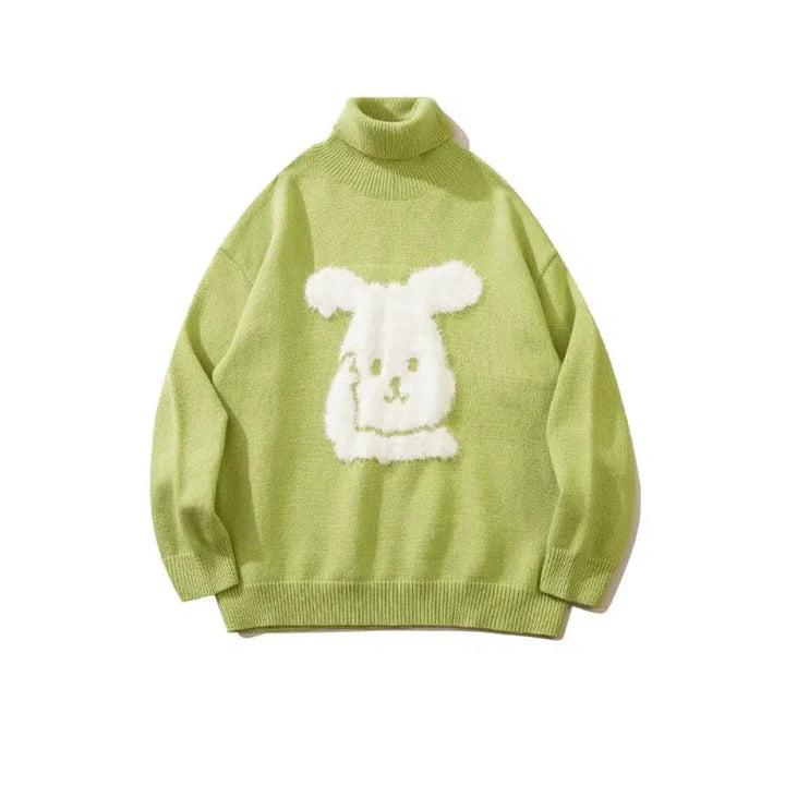 Cartoon Plush Bunny Sweater
