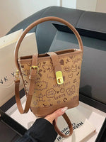 Cartoon Print Bucket Shaped Bag
